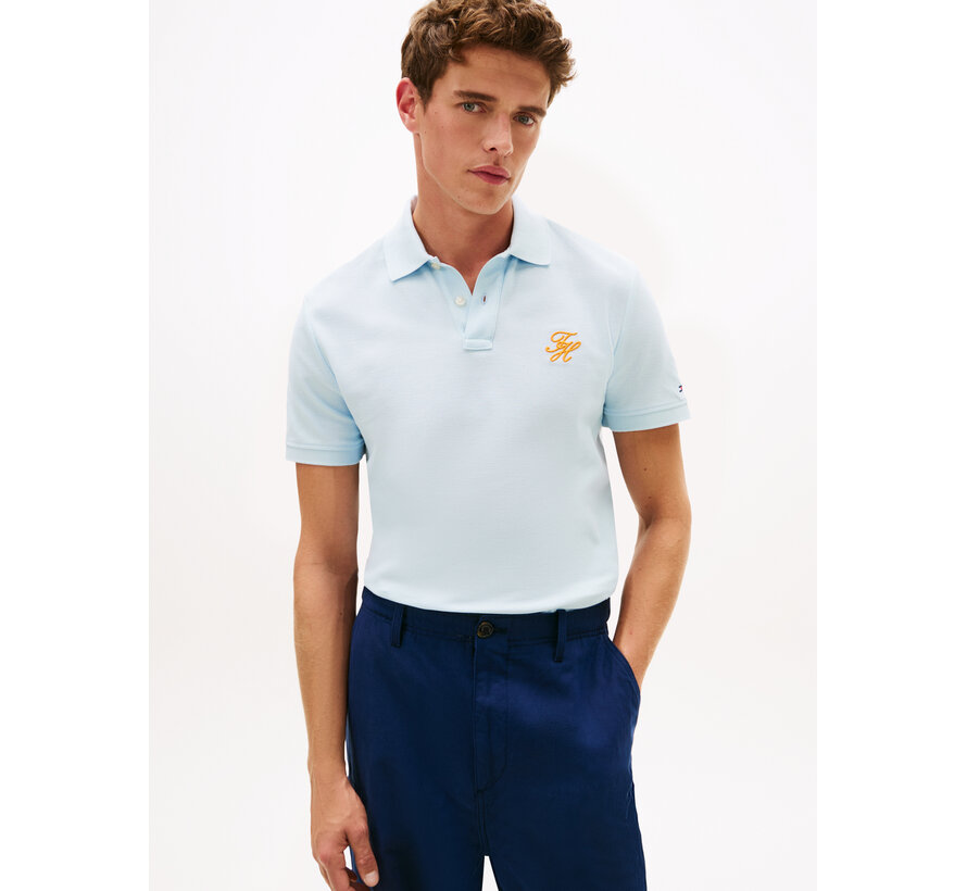 Polo TH Script Regular Fit Keepsake Blue (MW0MW43046 - CYR)