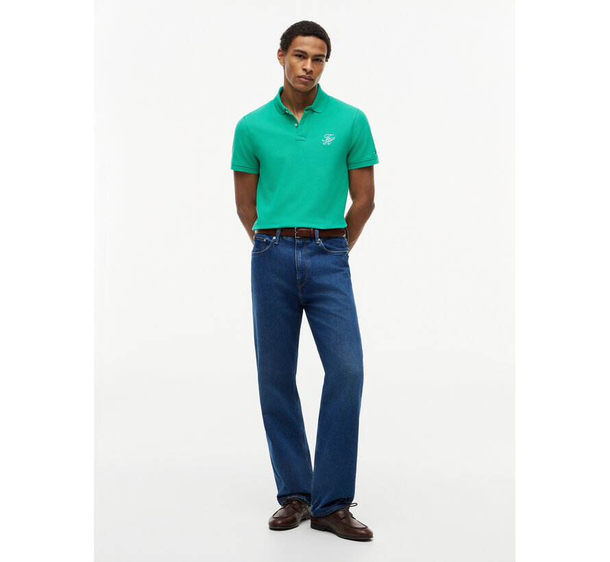 Polo TH Script Regular Fit Jade Wink (MW0MW43046 - L3W)
