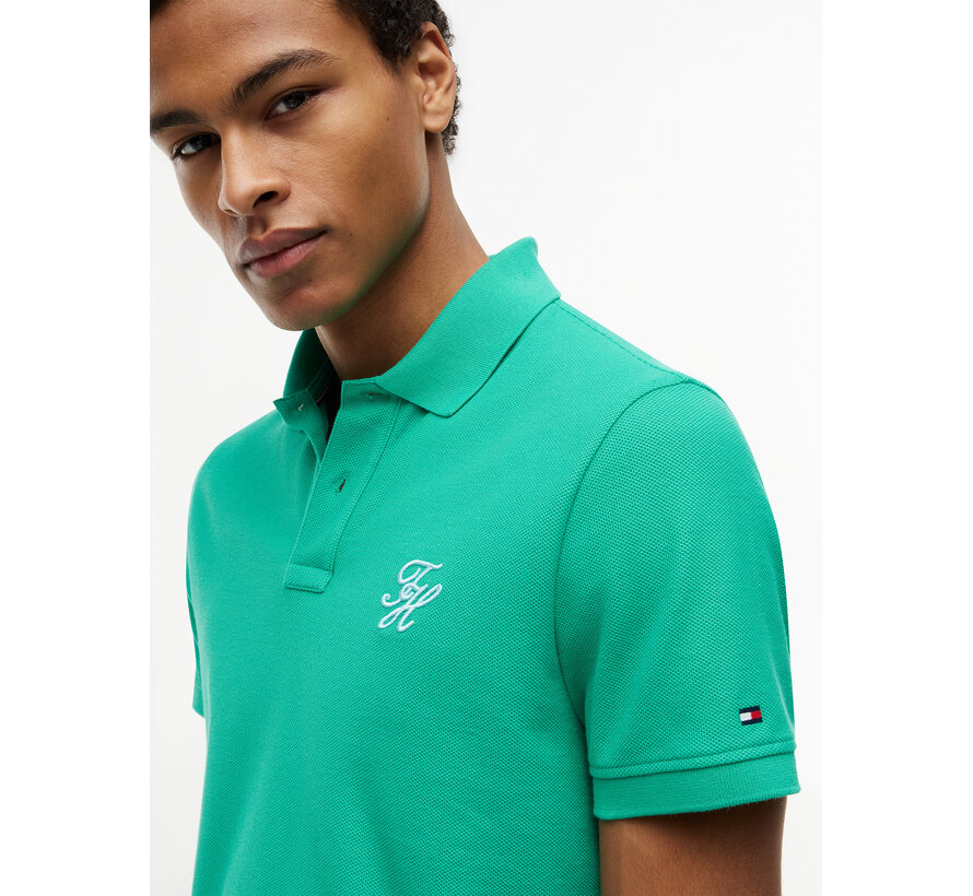 Polo TH Script Regular Fit Jade Wink (MW0MW43046 - L3W)