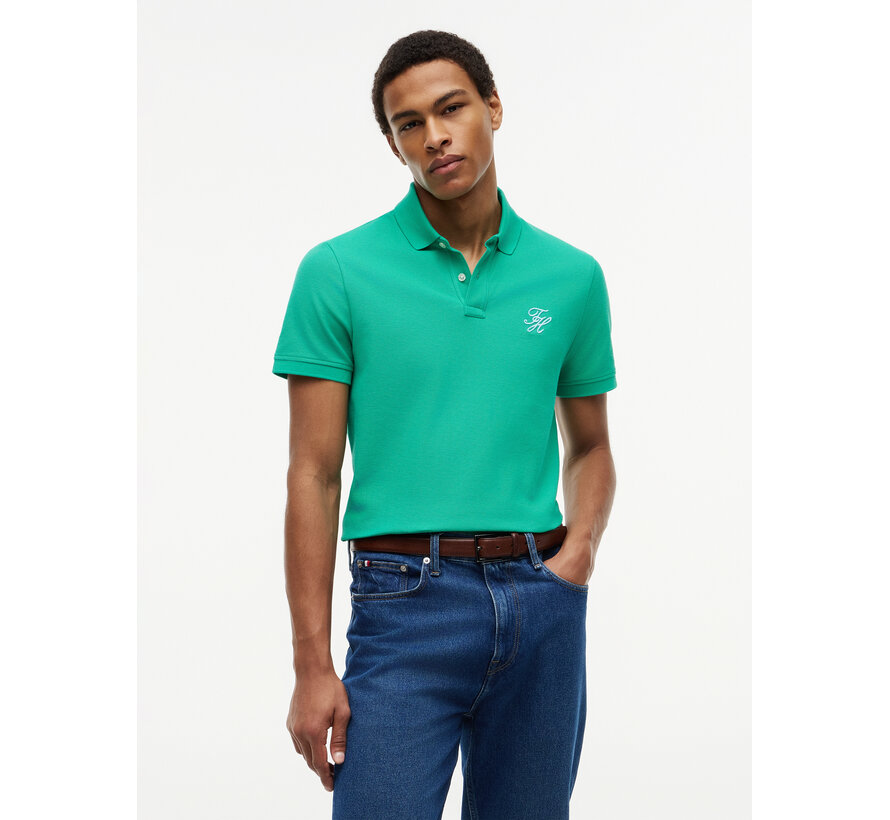 Polo TH Script Regular Fit Jade Wink (MW0MW43046 - L3W)