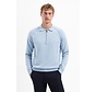 Pullover Polo Half Zip Solid Dusty Blue (29230962SN - 138)