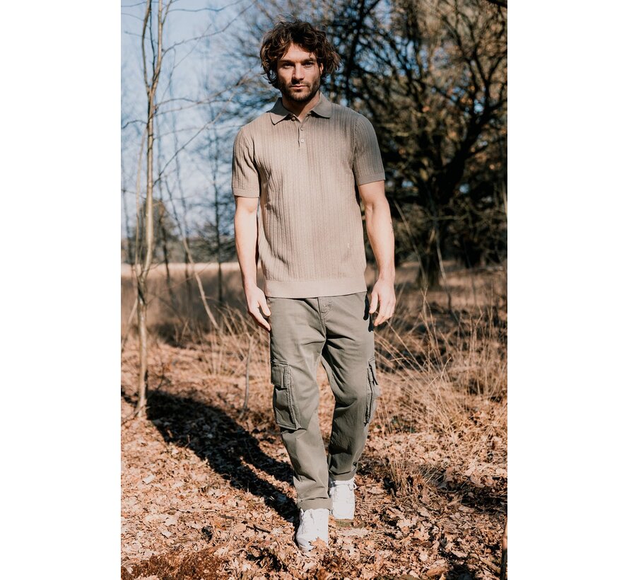 Knitted Polo PL Vertical Seneca Rock (2401080400 - 194)