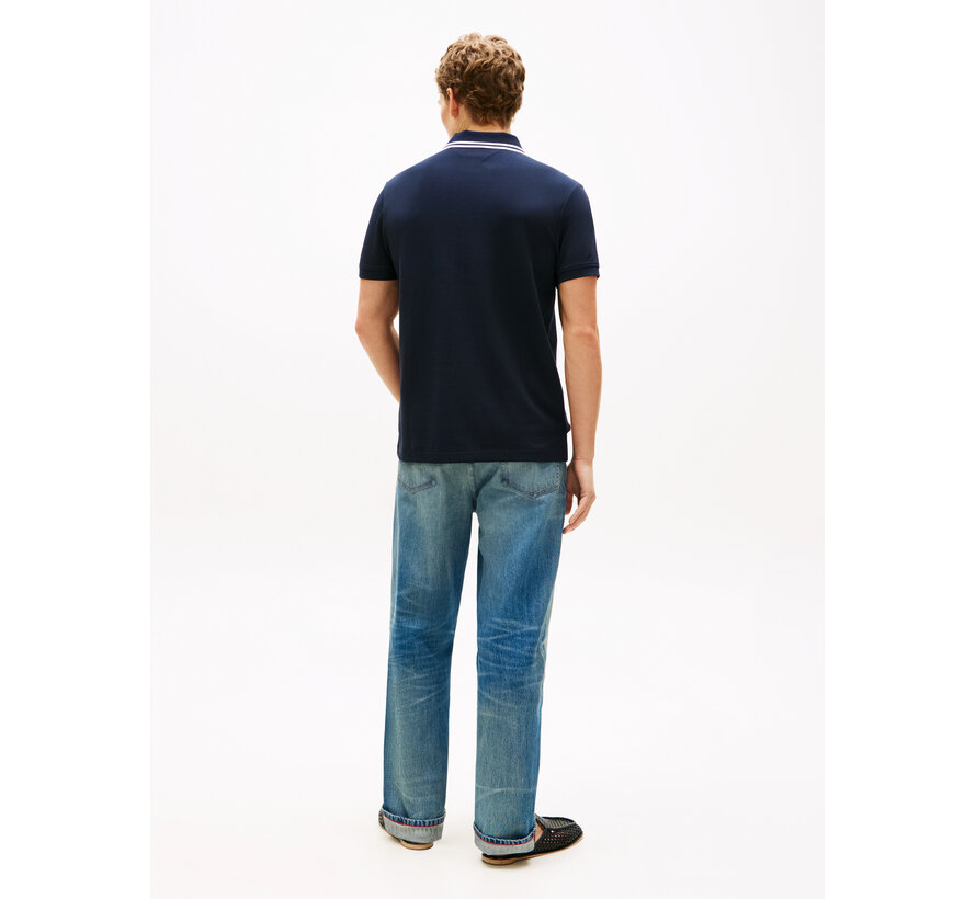 Polo Regular Fit Pique Badge Navy (MW0MW43061 - DW5)