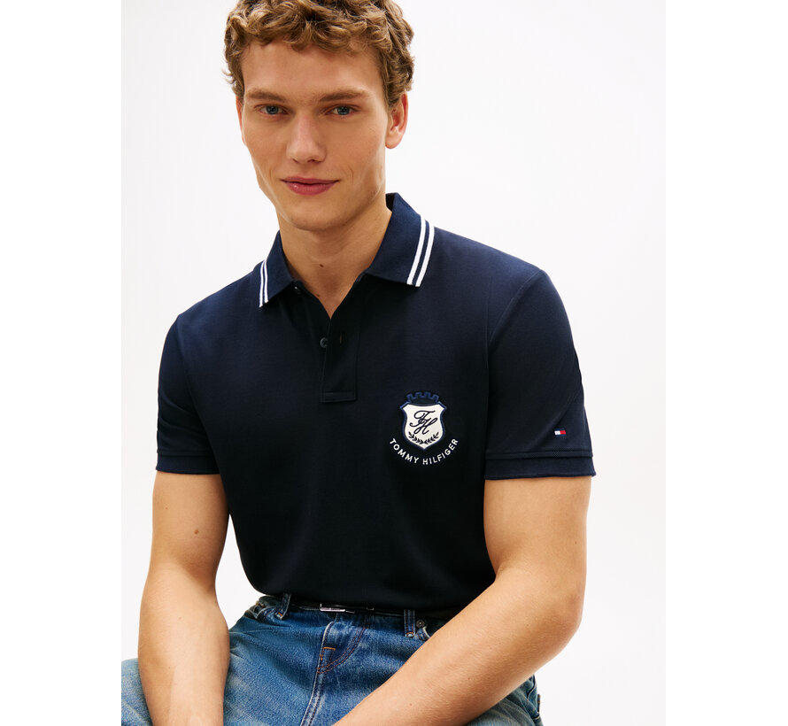Polo Regular Fit Pique Badge Navy (MW0MW43061 - DW5)