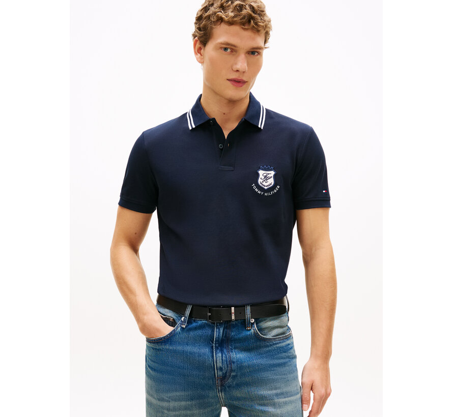 Polo Regular Fit Pique Badge Navy (MW0MW43061 - DW5)