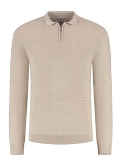 Fellows United Fellows United Premium Rugby Half Zip Beige (61.2160 - 146)