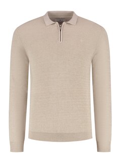 Fellows United Premium Rugby Half Zip Beige (61.2160 - 146)