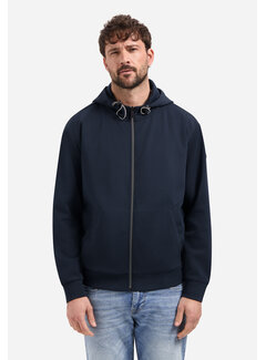 No Excess Sweat Vest Full Zipper Hooded Interlock Night Navy (31100102 - 078)
