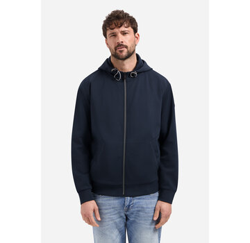 No Excess Sweat Vest Full Zipper Hooded Interlock Night Navy (31100102 - 078)