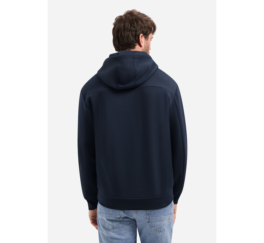 Sweat Vest Full Zipper Hooded Interlock Night Navy (31100102 - 078)