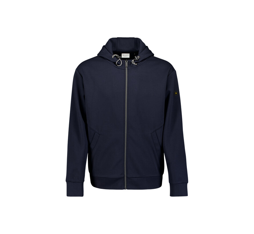 Sweat Vest Full Zipper Hooded Interlock Night Navy (31100102 - 078)