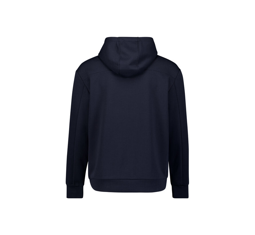 Sweat Vest Full Zipper Hooded Interlock Night Navy (31100102 - 078)