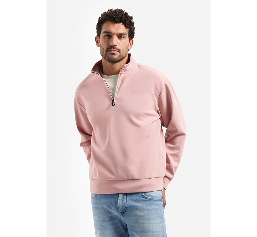 Sweater Half Zip Interlock Light Mauve (31100103 - 346)