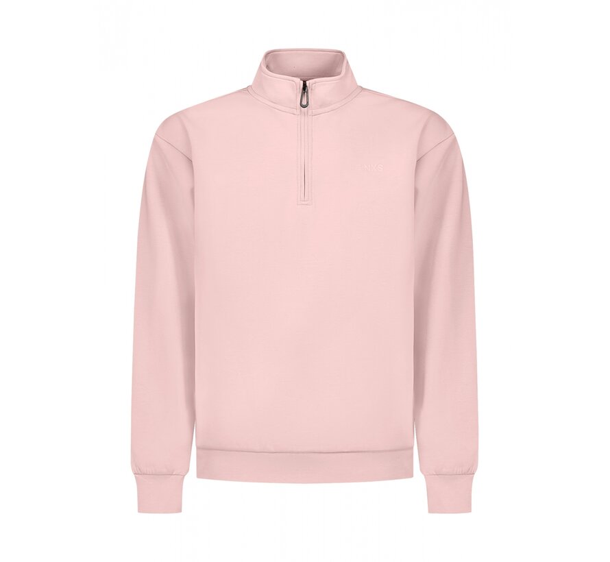 Sweater Half Zip Interlock Light Mauve (31100103 - 346)