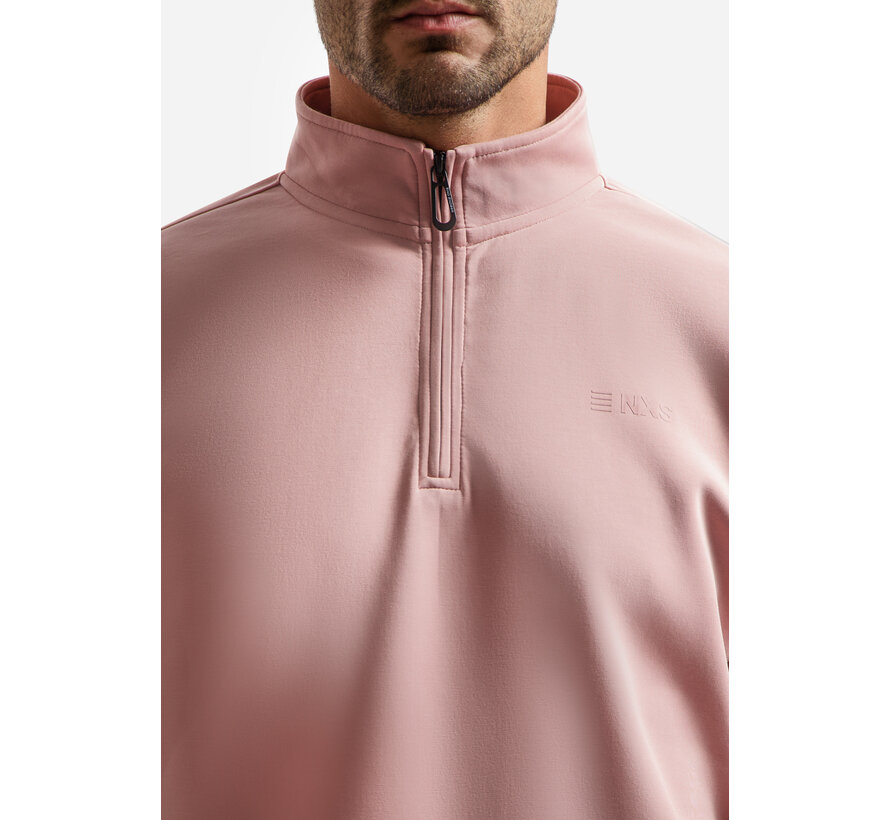 Sweater Half Zip Interlock Light Mauve (31100103 - 346)
