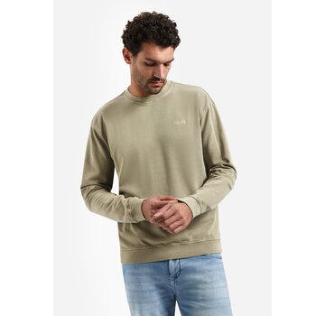 No Excess Sweater Crewneck French Terry Garment Dyed Taupe (31110116 - 044)