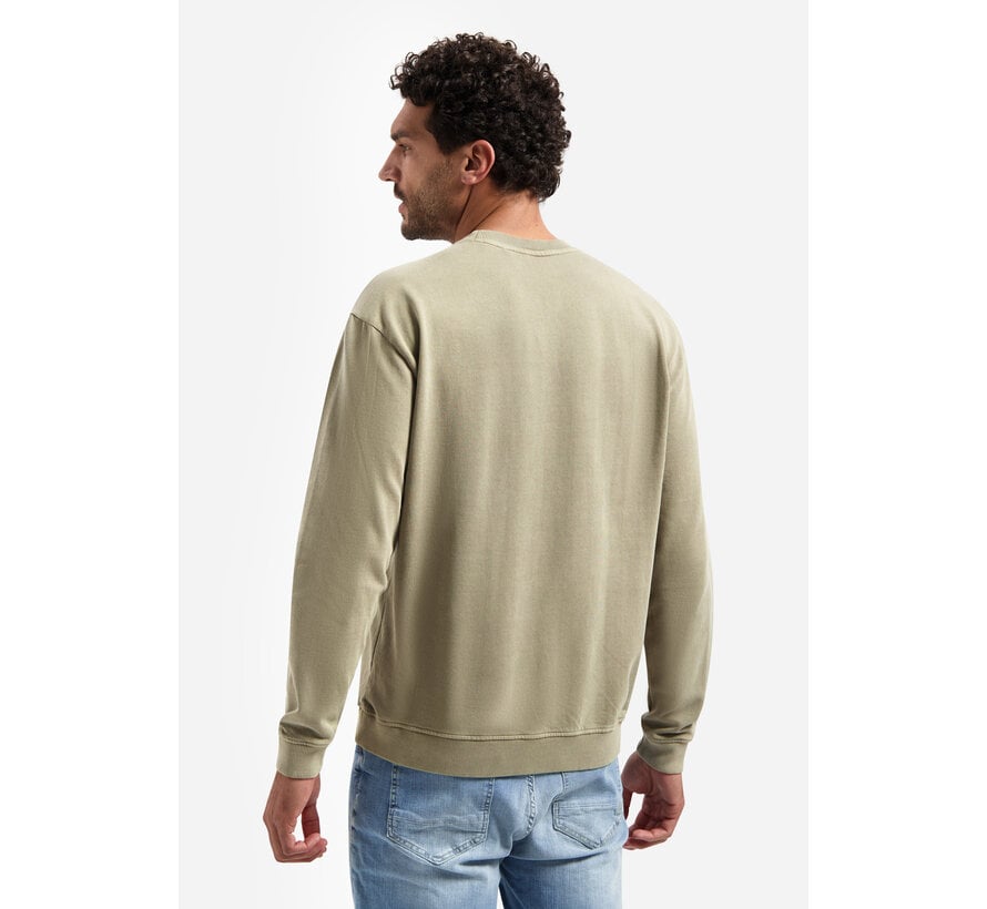 No Excess Sweater Crewneck French Terry Garment Dyed  (31110116 - 346)