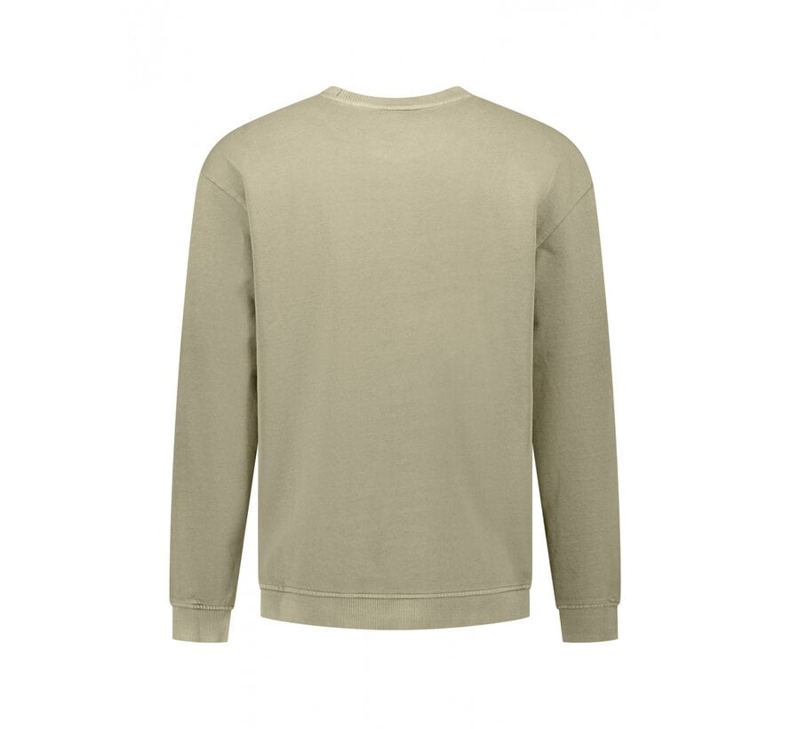 No Excess Sweater Crewneck French Terry Garment Dyed  (31110116 - 346)