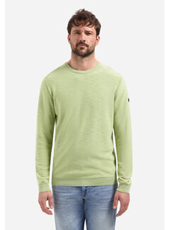 No Excess Pullover Crewneck Garment Dyed + Stone Washed Green (31210102 - 050)