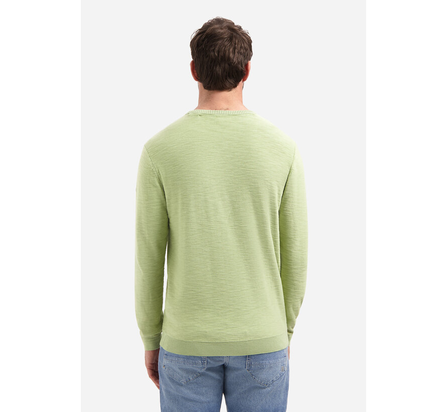 Pullover Crewneck Garment Dyed + Stone Washed Green (31210102 - 050)
