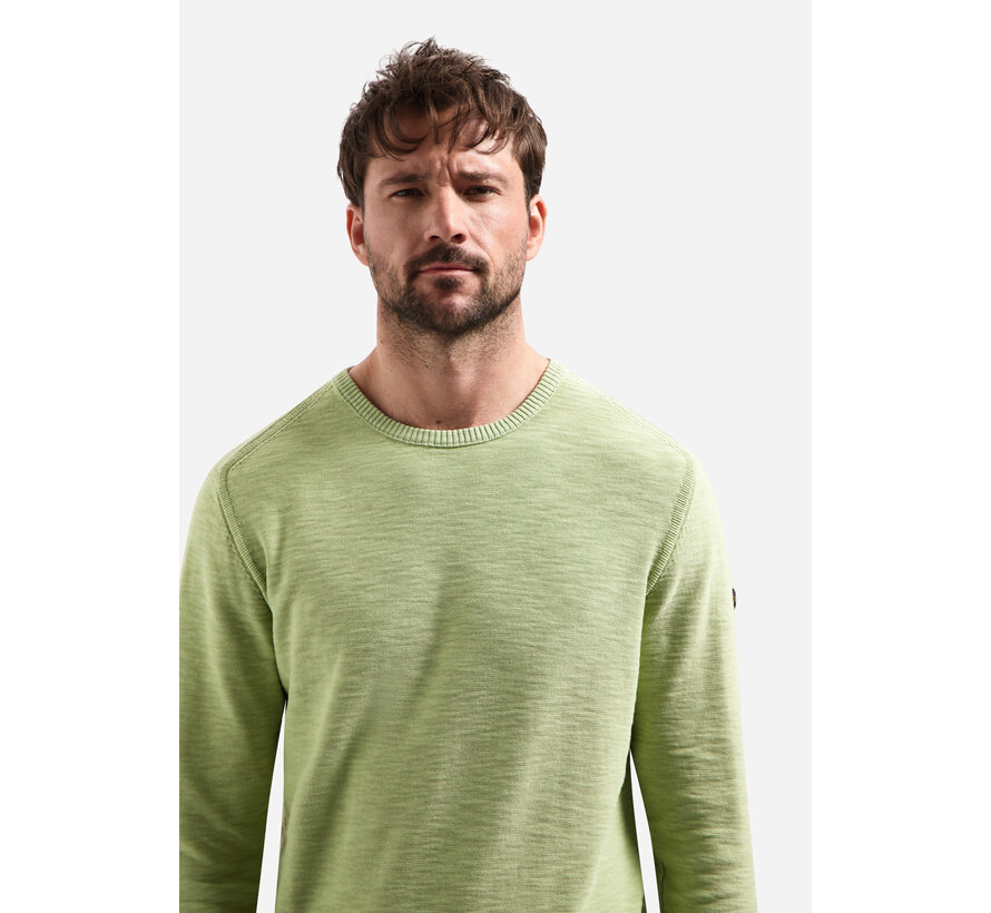Pullover Crewneck Garment Dyed + Stone Washed Green (31210102 - 050)