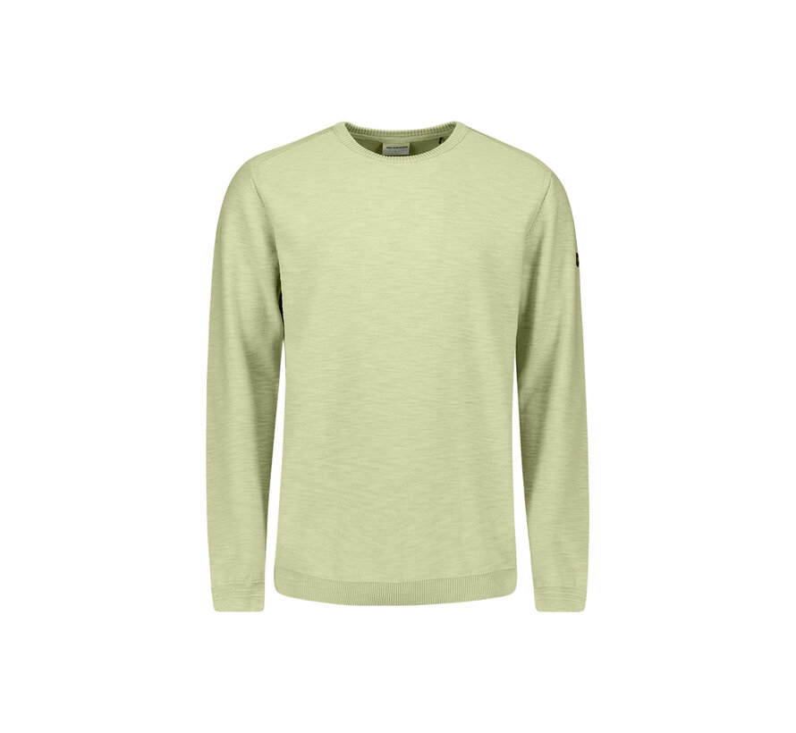 Pullover Crewneck Garment Dyed + Stone Washed Green (31210102 - 050)