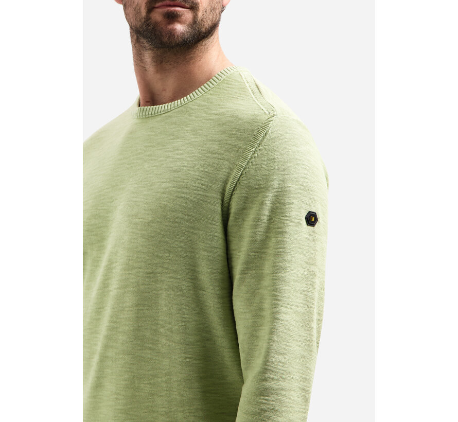 Pullover Crewneck Garment Dyed + Stone Washed Green (31210102 - 050)