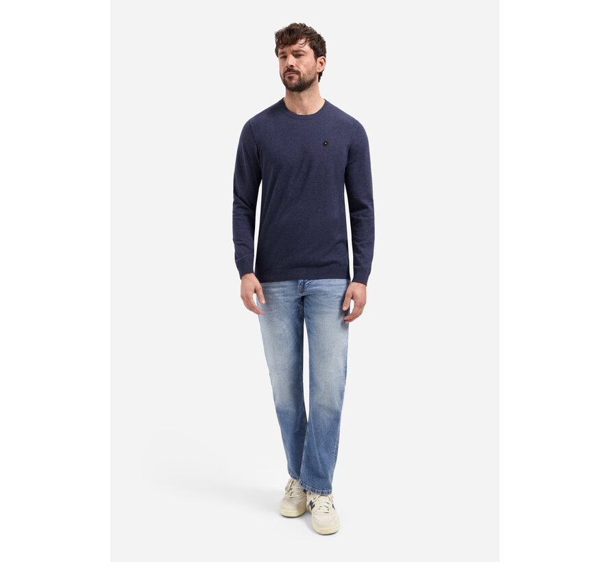 Pullover Crew Neck Melange Navy (31210190SN - 078)