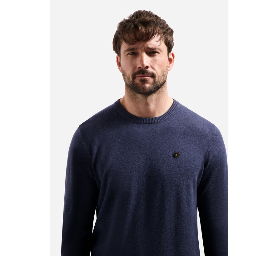 Pullover Crew Neck Melange Navy (31210190SN - 078)