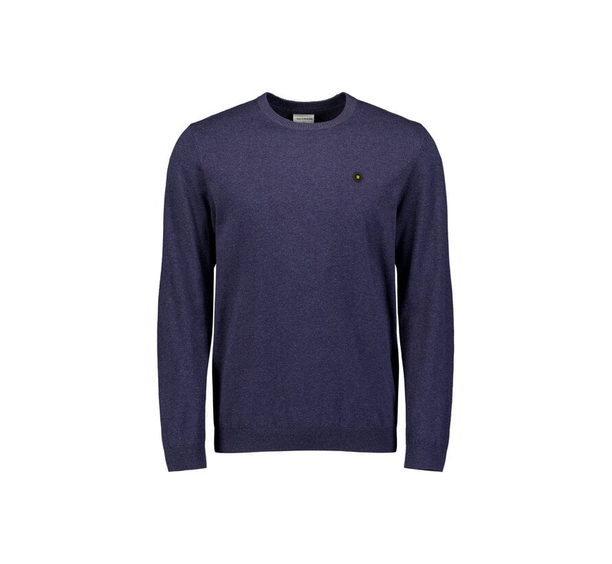 No Excess Pullover Crew Neck Melange Navy (31210190SN - 078)