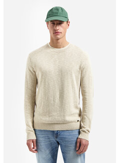 No Excess Pullover Crewneck Slub With Linen Desert (31210205 - 045)