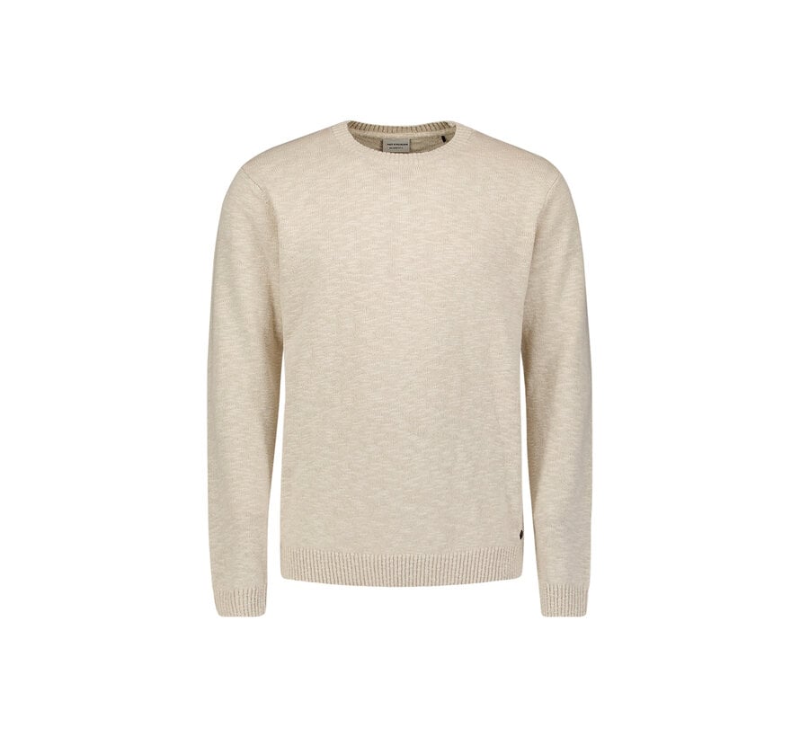 No Excess Pullover Crewneck Slub With Linen Desert (31210205 - 045)