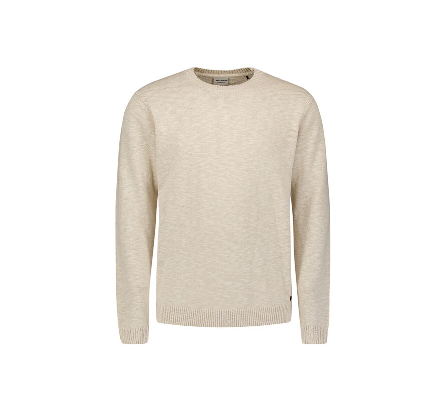 Pullover Crewneck Slub With Linen Desert (31210205 - 045)
