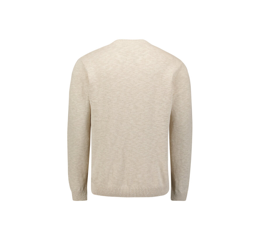 Pullover Crewneck Slub With Linen Desert (31210205 - 045)