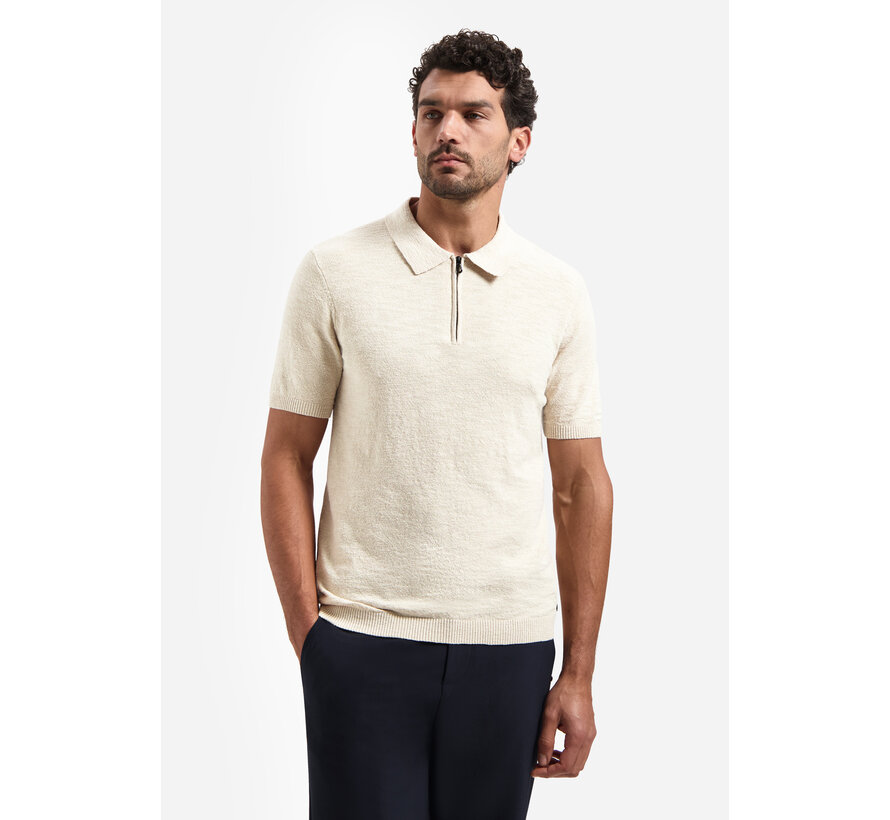 Pullover Short Sleeve Polo Zip Frote Desert (31220243 -  045)