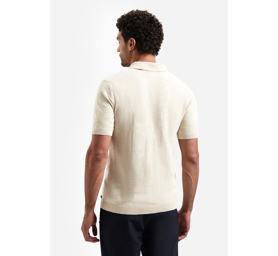 Pullover Short Sleeve Polo Zip Frote Desert (31220243 -  045)