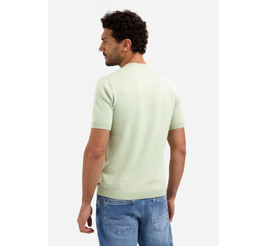 Pullover Short Sleeve Crew Neck Melange Green (31220293SN - 050)