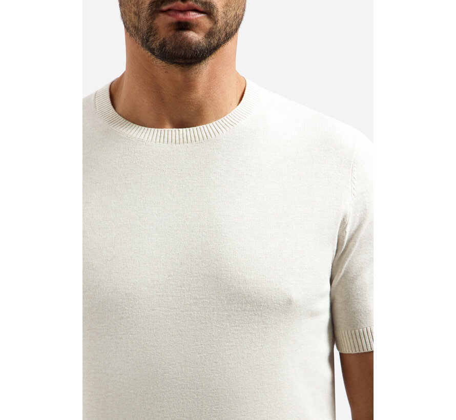 Pullover Short Sleeve Crew Neck Melange Kit (31220293SN - 108)