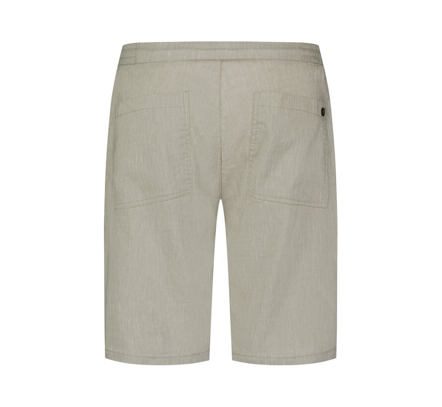 No Excess Short Chino With Linen Taupe (318190321 - 044)