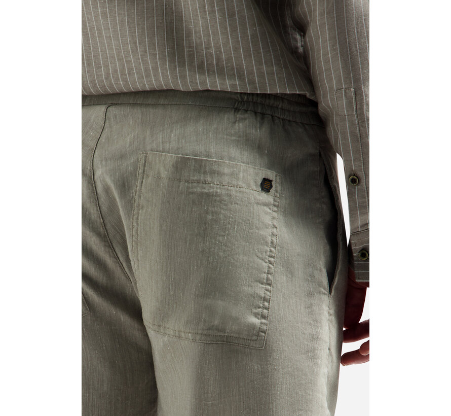 No Excess Short Chino With Linen Taupe (318190321 - 044)