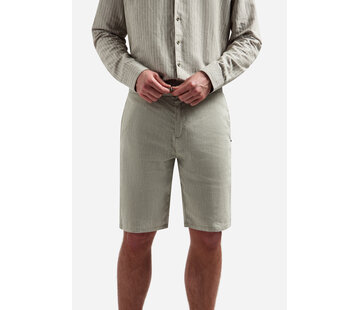 No Excess Short Chino With Linen Taupe (318190321 - 044)
