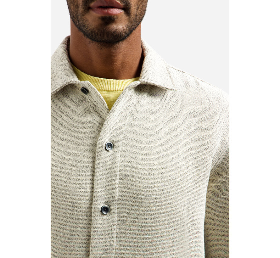 Overshirt Buttons Jacquard Desert (31530256 - 045)