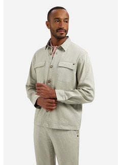 No Excess No Excess Overshirt Full Button 2-Tone With Linen Taupe (31510210 - 044)