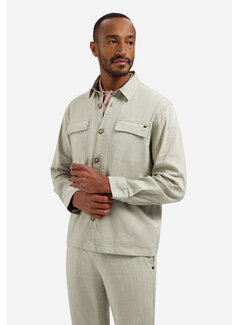 No Excess Overshirt Full Button 2-Tone With Linen Taupe (31510210 - 044)