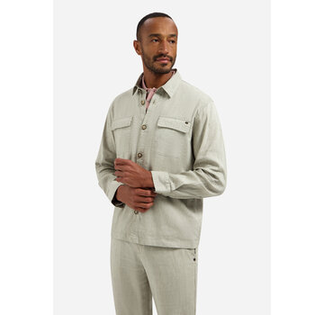 No Excess Overshirt Full Button 2-Tone With Linen Taupe (31510210 - 044)