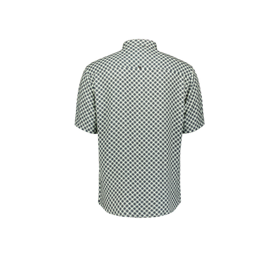 Shirt Short Sleeve Stretch Allover Printed Green (31490342 - 050)