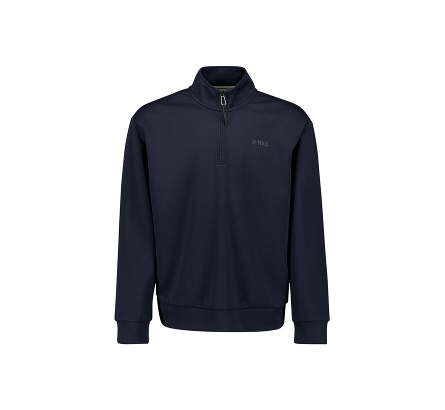 Sweater Half Zip Interlock Navy (31100103 - 078)
