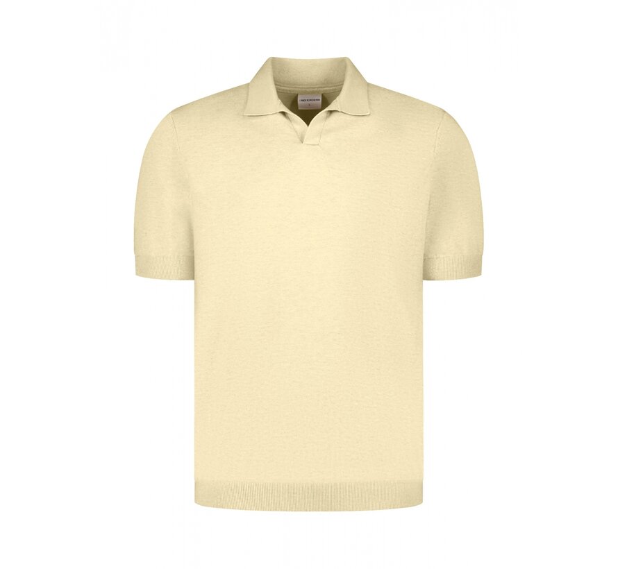 Pullover Short Sleeve V-Polo Melange Yellow (31220292SN - 070)