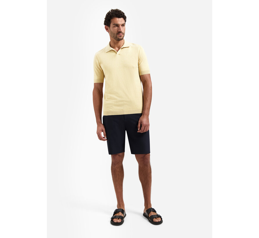 Pullover Short Sleeve V-Polo Melange Yellow (31220292SN - 070)