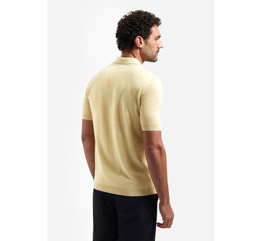 Pullover Short Sleeve V-Polo Melange Yellow (31220292SN - 070)